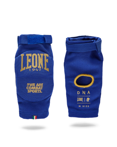 Coderas para Muay Thai Leone Color Azul PR341 "DNA"