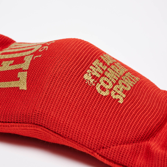 Coderas para Muay Thai Leone Color Rojo PR341 "DNA"