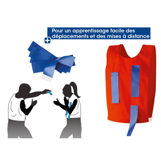 Conjunto de dos chalecos para entrenamiento de reaccion