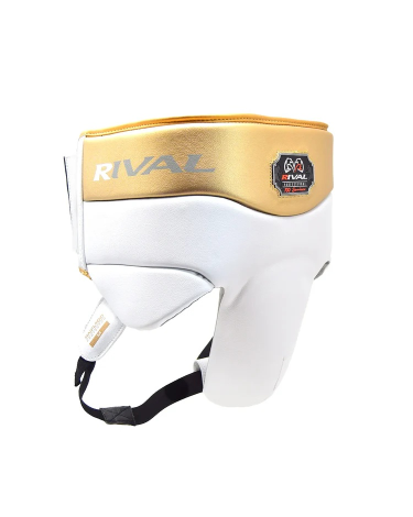 Coquilla profesional de boxeo Rival Boxing RNFL100 blanco-dorado