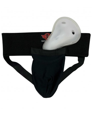 Coquilla y portacoquilla masculina Custom Fighter para deportes de contacto