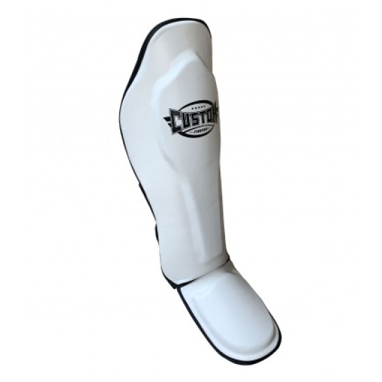 Espinilleras Custom Fighter Steel Leg Blancas
