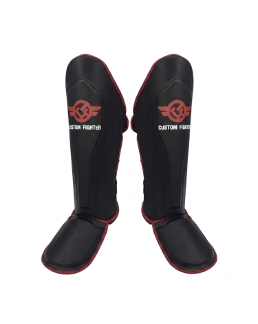Espinilleras Custom Fighter Steel Leg negras