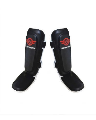 Espinilleras Custom Fighter "Thai" negras