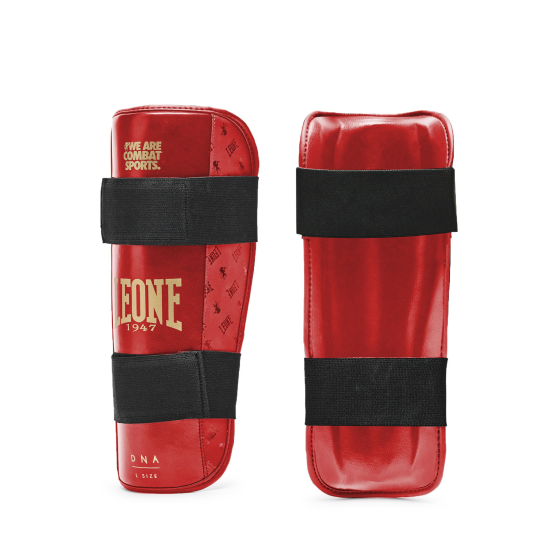 Espinilleras  Leone 1947 "DNA" Color rojo PT188