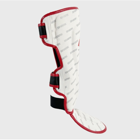 Espinilleras Shark boxing IIS Blanco-rojo
