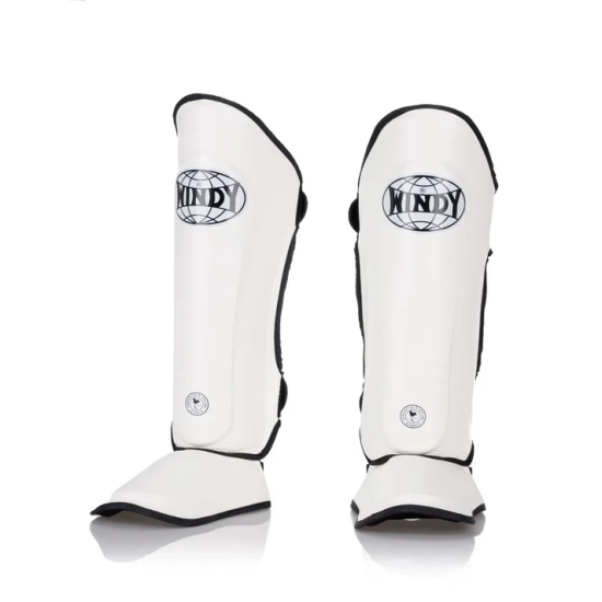 Espinilleras Windy para deportes de contacto"WSG1" Blanco