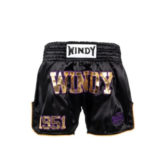 Fight shorts Kick & Thai Windy "Black 1951"