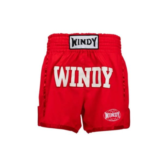 Fight shorts Kick & Thai Windy "Retro rojo"