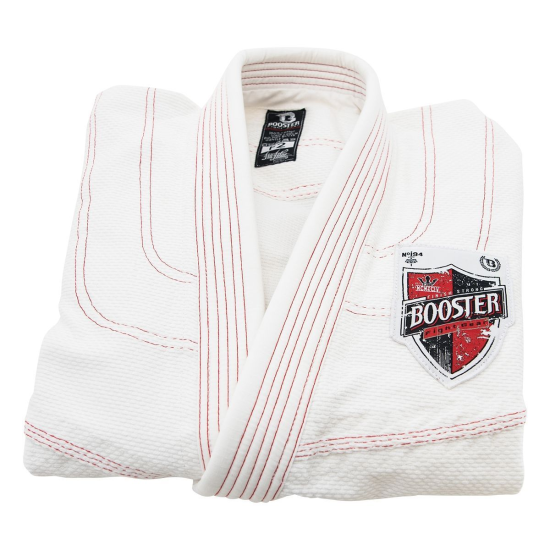 Gi de Brazilian Jiu Jitsu "Booster" Pro Shield color blanco