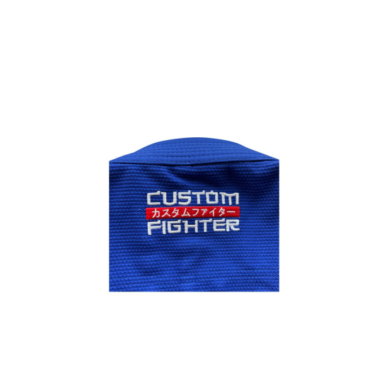 Gi  o Kimono de Brazilian Jiu Jitsu "Custom Fighter" Color azul 450 grms (Nuevo modelo)
