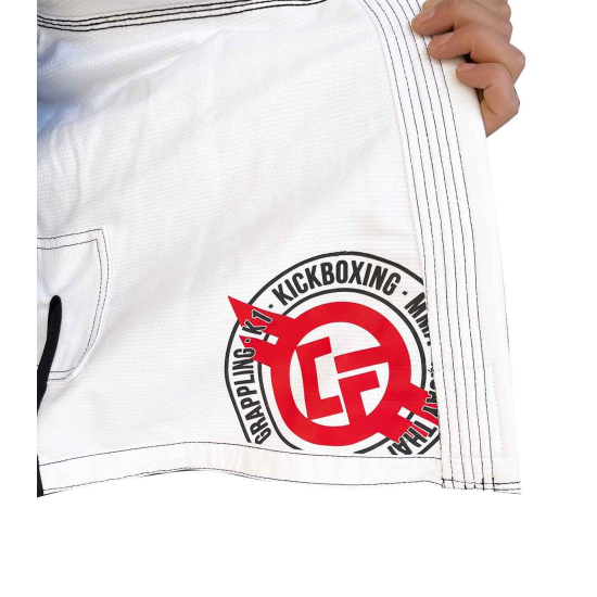Gi o Kimono de Brazilian Jiu Jitsu "Custom Fighter" Blanco 450 grms ( Nuevo Modelo)