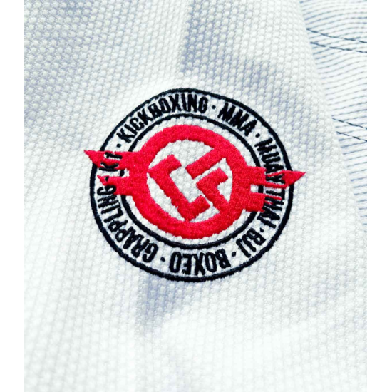 Gi o Kimono de Brazilian Jiu Jitsu "Custom Fighter" Blanco 450 grms ( Nuevo Modelo)