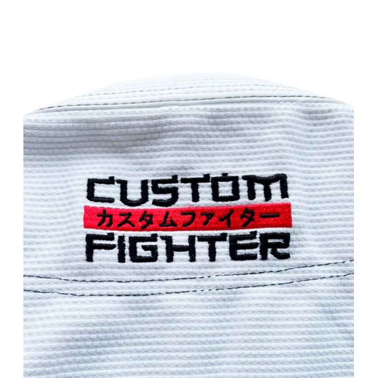 Gi o Kimono de Brazilian Jiu Jitsu "Custom Fighter" Blanco 450 grms ( Nuevo Modelo)