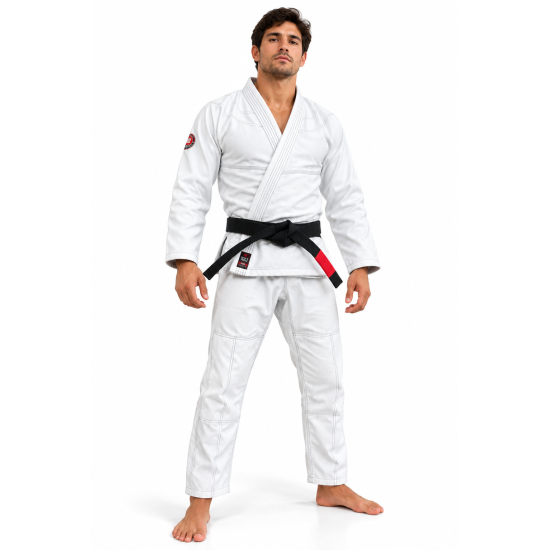 Gi o Kimono de Brazilian Jiu Jitsu "Custom Fighter" Blanco 450 grms