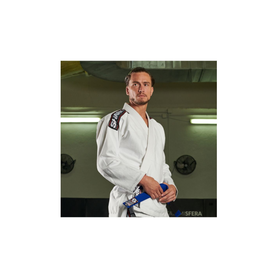 Gi o Kimono de Brazilian Jiu Jitsu Shark SBS Color blanco