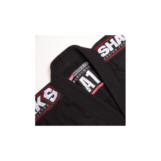Gi o Kimono de Brazilian Jiu Jitsu Shark SBS Color negro