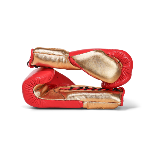 Guantes de boxeo Boxelite Club " Dynamic MX" Premium rojo/dorado cuerdas