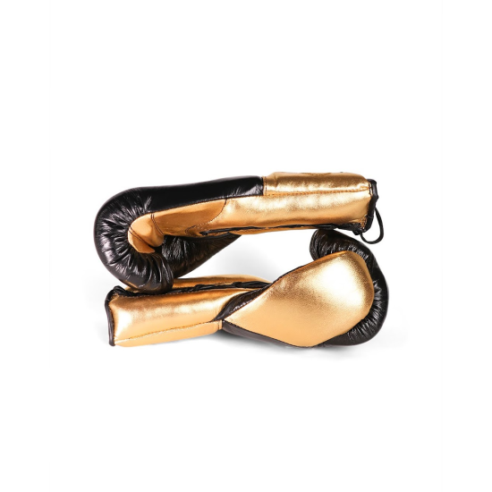 Guantes de boxeo Boxelite Club " Training MX" Premium negro/ dorado cuerdas