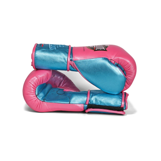Guantes de boxeo Boxelite Club " Training MX" Premium rosa/aqua velcro