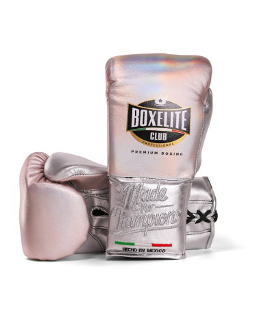 Guantes de boxeo Boxelite Club " Training MX" Premium Tornasol cuerdas