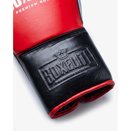 Guantes de Boxeo Boxelite S-PRO Series - Cierre de Cuerdas color rojo