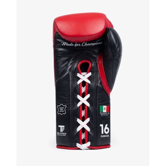 Guantes de Boxeo Boxelite S-PRO Series - Cierre de Cuerdas color rojo