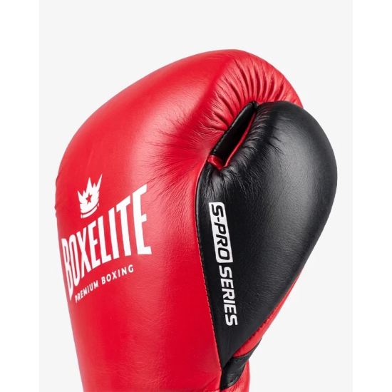 Guantes de boxeo Boxelite S-PRO velcro color rojo