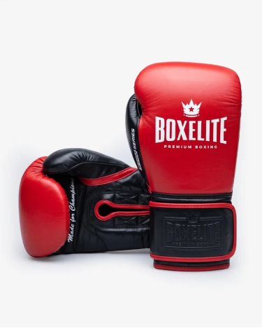 Guantes de boxeo Boxelite S-PRO velcro color rojo