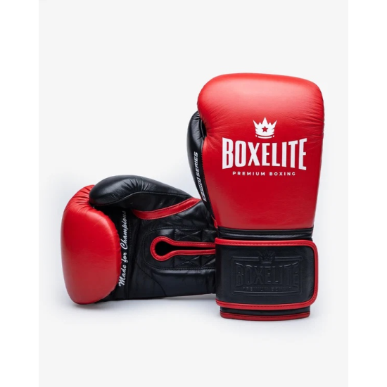 Guantes de boxeo Boxelite S-PRO velcro color rojo