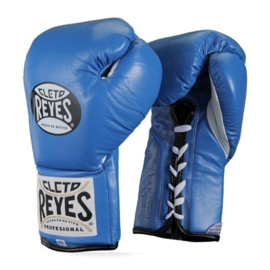 Guantes de Boxeo Cleto Reyes oficiales de pelea color azul