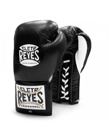 Guantes de Boxeo Cleto Reyes oficiales de pelea color negro