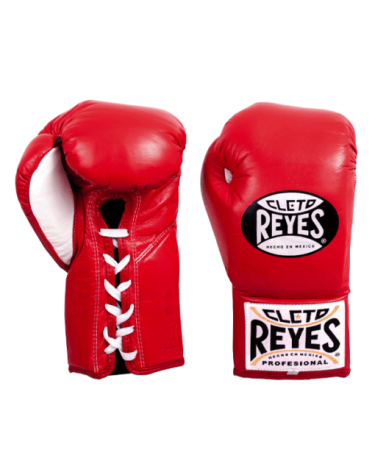 Guantes de Boxeo Cleto Reyes oficiales de pelea color rojo
