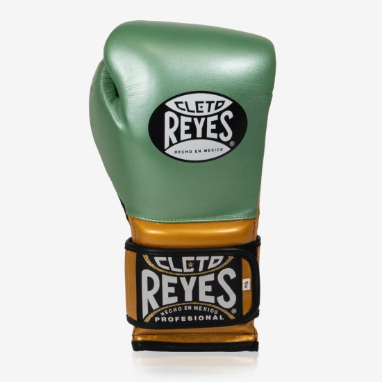 Guantes de boxeo Cleto Reyes "Pro Sparrring"  Verde/oro WBC