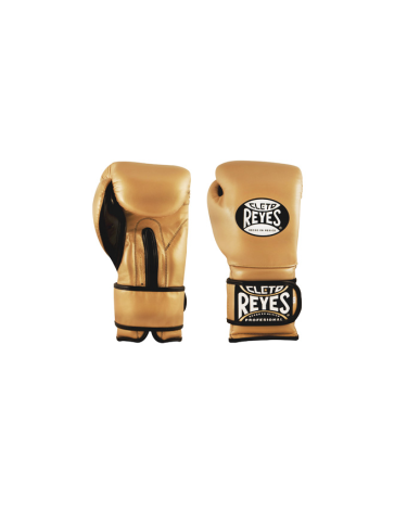 Guantes de boxeo Cleto Reyes rediseñados color dorado talla L