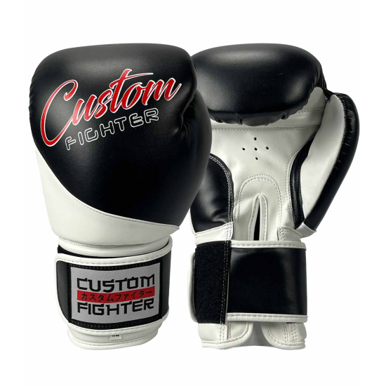 Guantes de boxeo Custom FIghter "Bicolor" negros