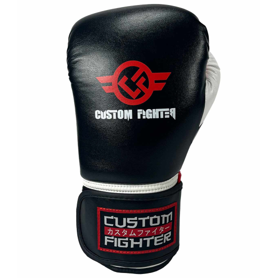 Guantes de boxeo Custom Fighter "Iron Fist" Black microfibra