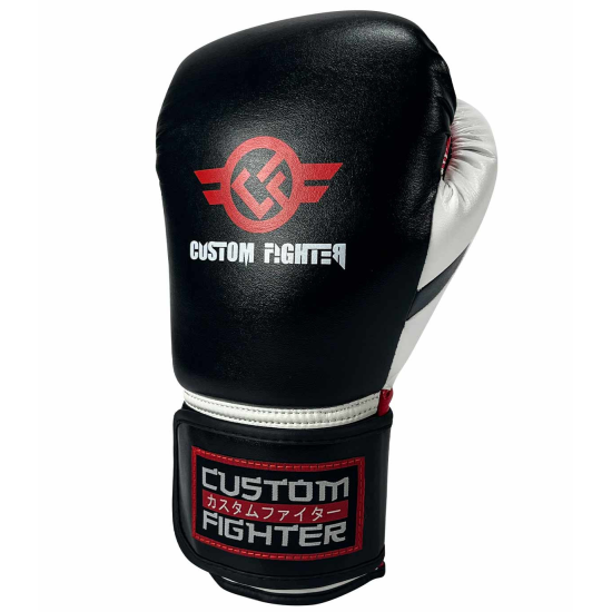 Guantes de boxeo Custom Fighter "Iron Fist" Black microfibra