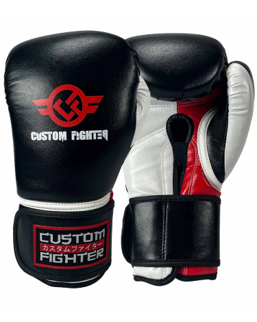 Guantes de boxeo Custom Fighter "Iron Fist" Black microfibra