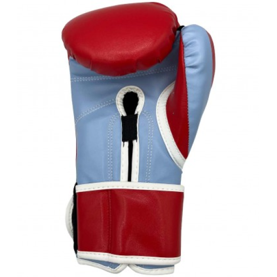 Guantes de boxeo Custom Fighter "Iron Fist" rojos microfibra