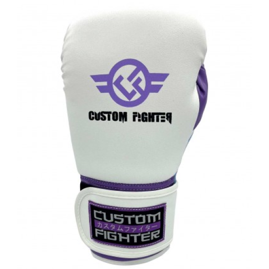 Guantes de boxeo Custom Fighter "Iron Fist" White microfibra