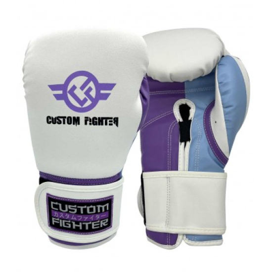 Guantes de boxeo Custom Fighter "Iron Fist" White microfibra