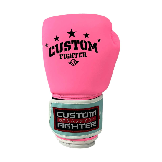Guantes de Boxeo Custom Fighter Pink star  8 oz