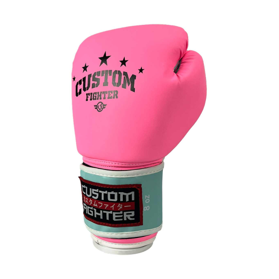 Guantes de Boxeo Custom Fighter Pink star  8 oz