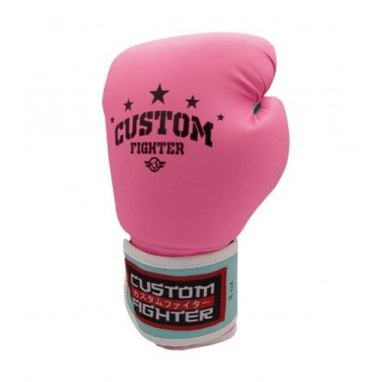 Guantes de Boxeo Custom Fighter Pink star  8 oz