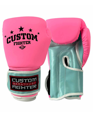 Guantes de Boxeo Custom Fighter Pink star  8 oz