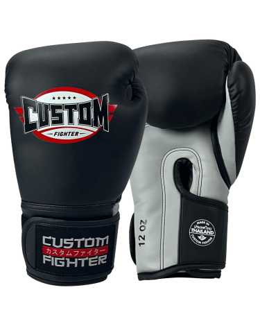 Guantes de boxeo Custom Fighter Thailand Black-grey