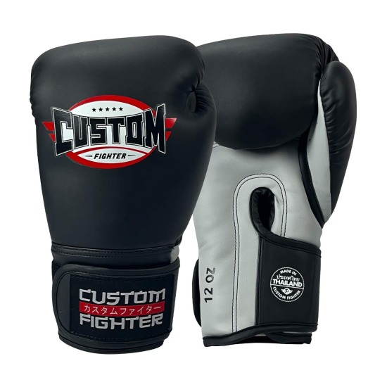 Guantes de boxeo Custom Fighter Thailand Black-grey
