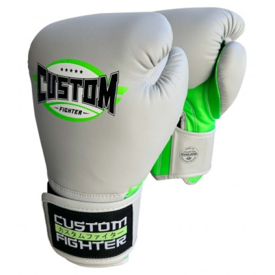 Guantes de boxeo Custom Fighter Thailand grey fluor