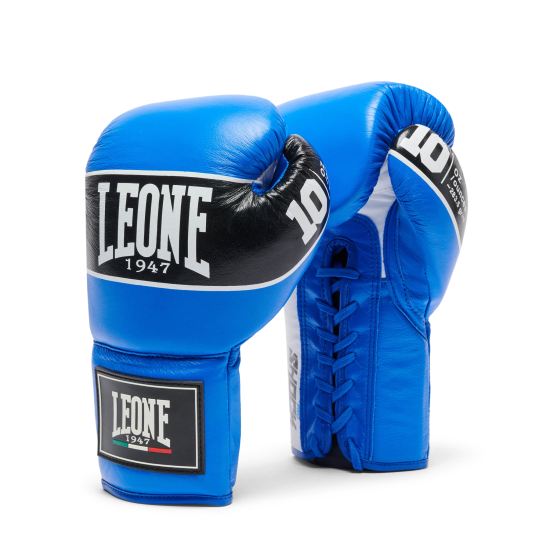 Guantes de boxeo de cuerdas Leone 1947 Shock Pro GN057L azul